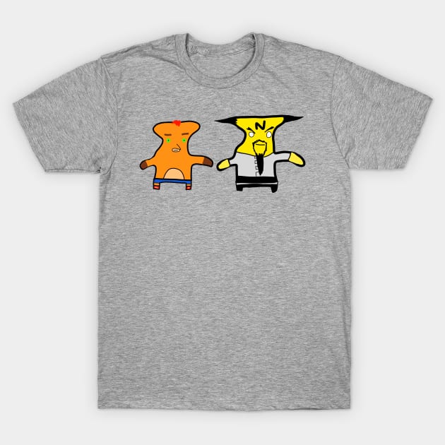 crash bandicoot and neo cortex T-Shirt by amperage